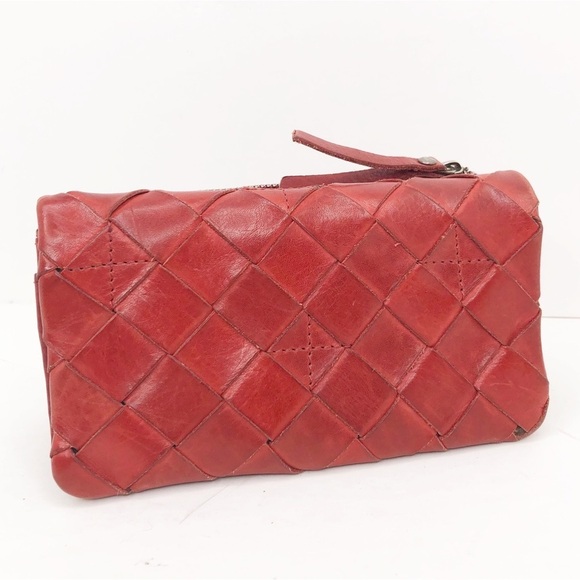 Vilenca red leather Woven wallet - Picture 13 of 13